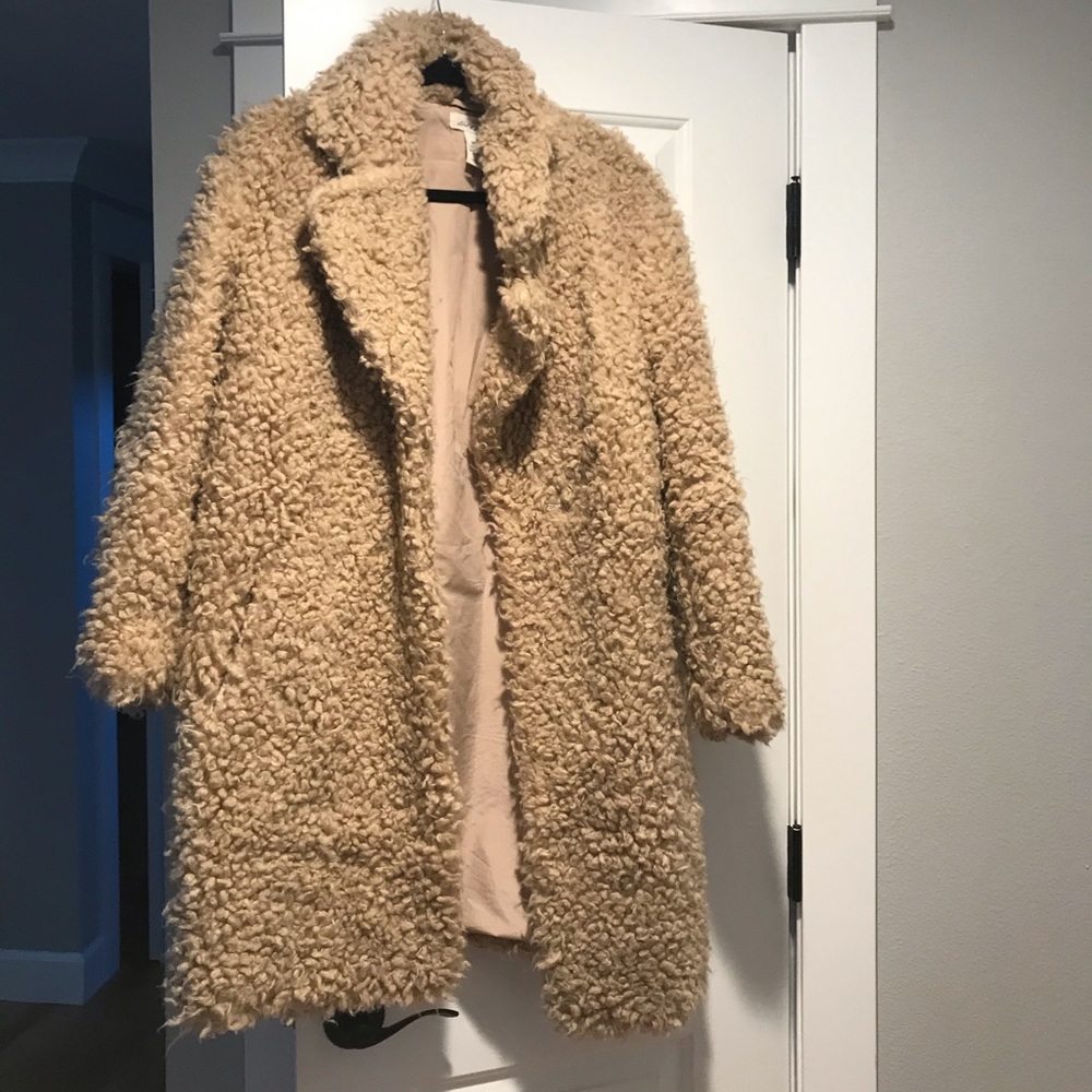 oversized teddy coat